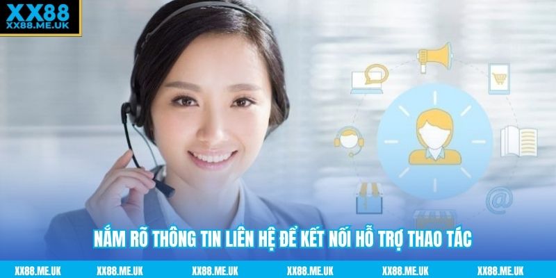 Nắm rõ thông tin liên hệ để kết nối hỗ trợ thao tác